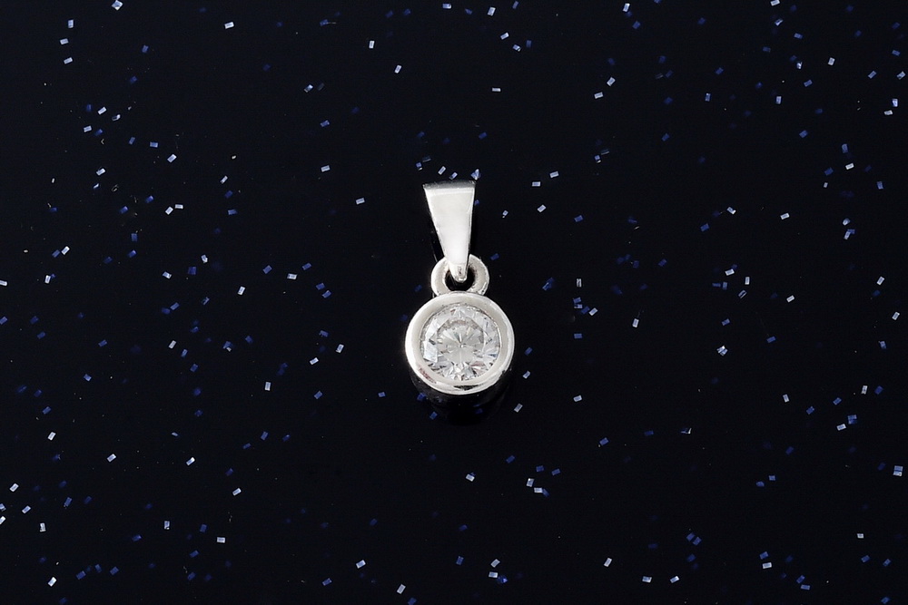 Zlatý bílý přívěsek P086, Au585/1000 14kt,váha 0,95g