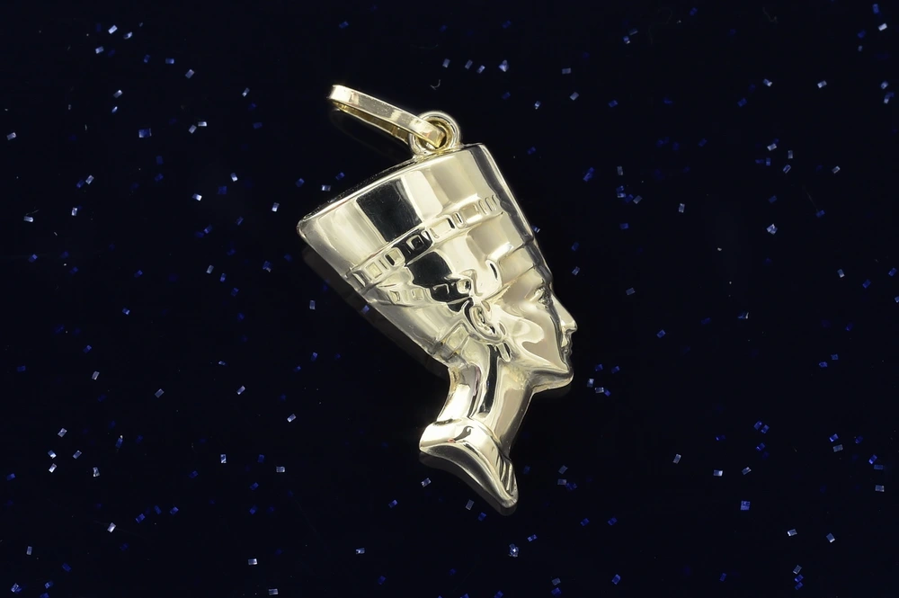 Zlatý přívěsek Nefertiti P094, Au 585/1000,14kt, 0,70g