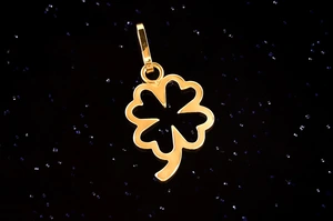 Zlatý přívěsek čtyřlístek P080, Au 585/1000 14kt, 0,40g