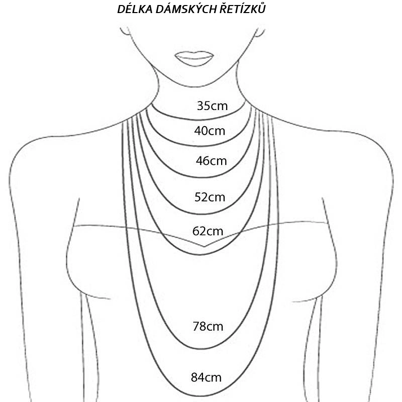 Zlatý řetízek L213 žluté zlato